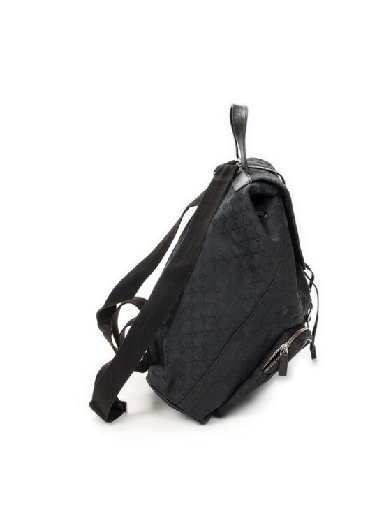 Gucci Drawstring Backpack Black GG Canvas main image 8